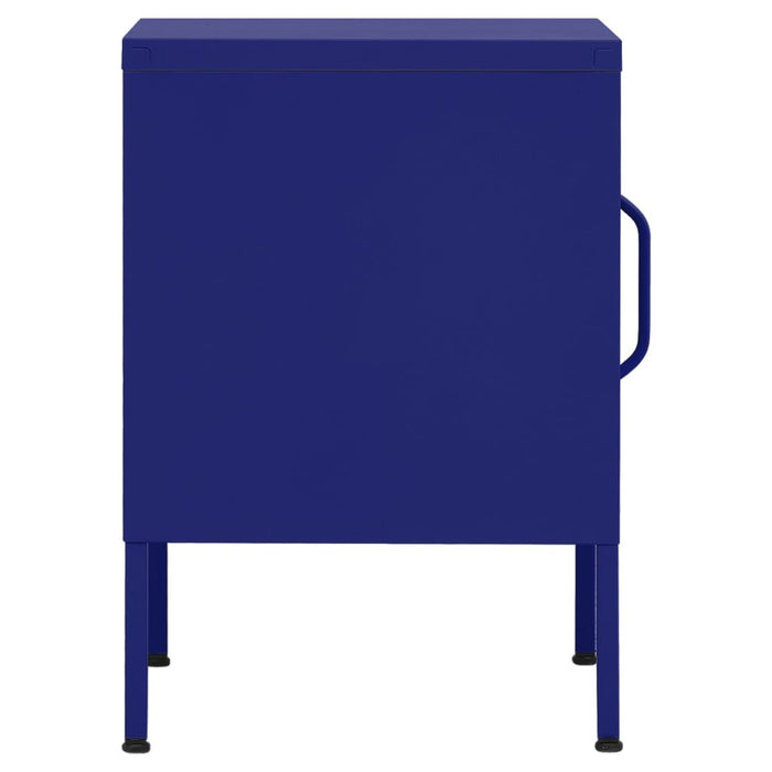 Nightstand Navy Blue 35x35x51 cm Steel