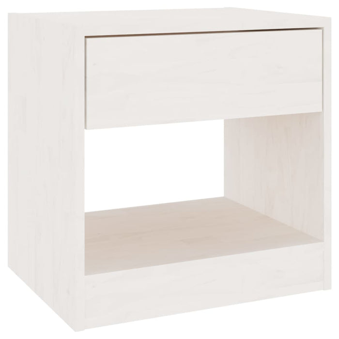 Bedside Cabinets 2 pcs White 40x31x40 cm Solid Pinewood