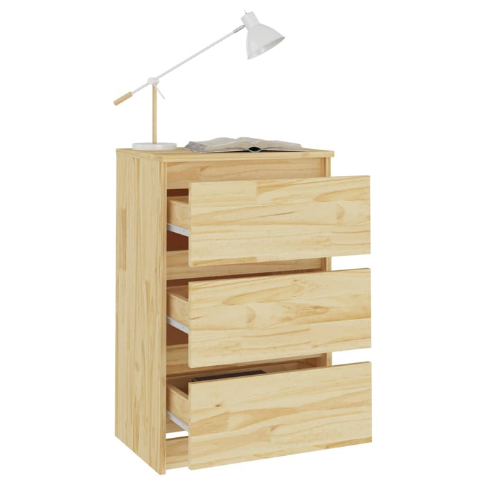 Bedside Cabinet 40x29.5x64 cm Solid Pine Wood