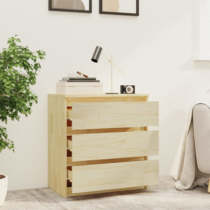 Bedside Cabinet 60x36x64 cm Solid Pinewood