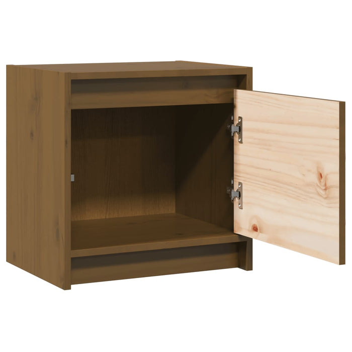 Bedside Cabinets 2 pcs Honey Brown 40x30.5x40 cm Solid Pinewood