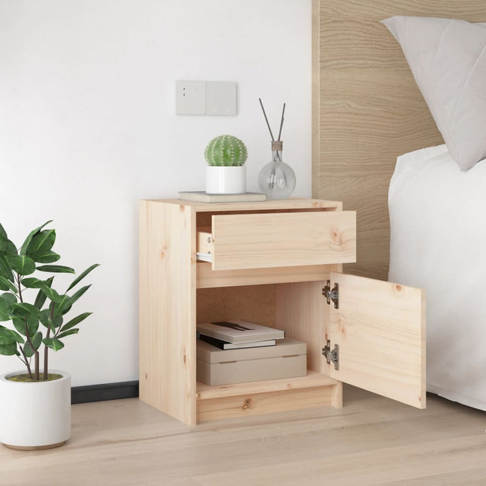 Bedside Cabinets 2 pcs 40x31x50 cm Solid Pinewood