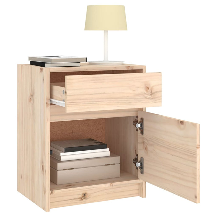 Bedside Cabinets 2 pcs 40x31x50 cm Solid Pinewood