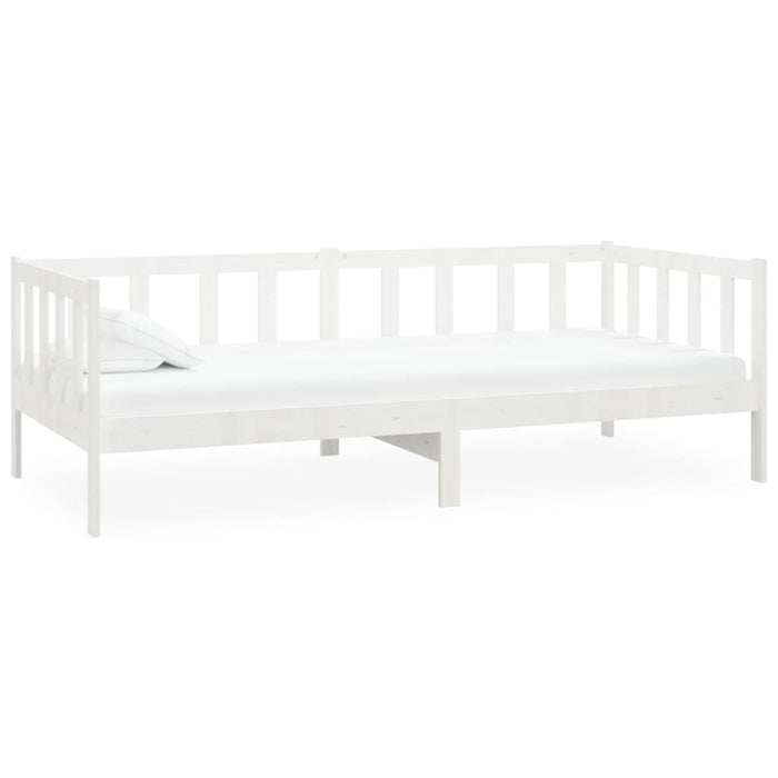 Day Bed without Mattress White Solid Wood Pine 90x200cm