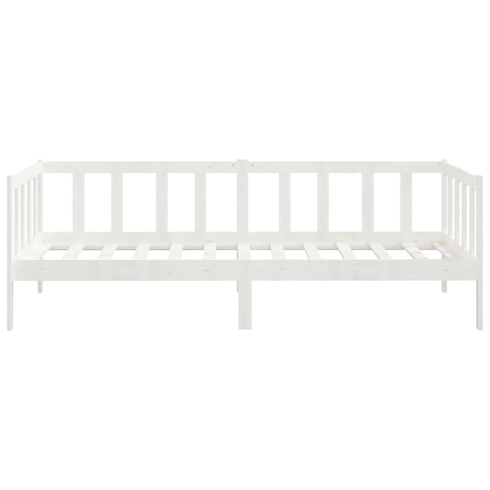 Day Bed without Mattress White Solid Wood Pine 90x200cm