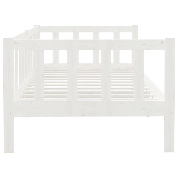 Day Bed without Mattress White Solid Wood Pine 90x200cm