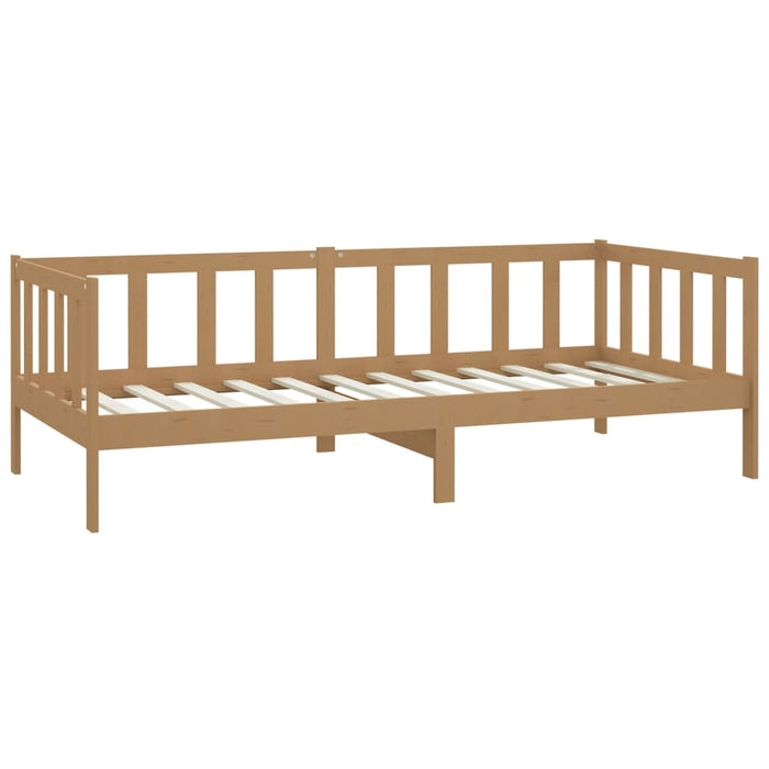 Day Bed without Mattress Honey Brown Solid Wood Pine 90x200cm