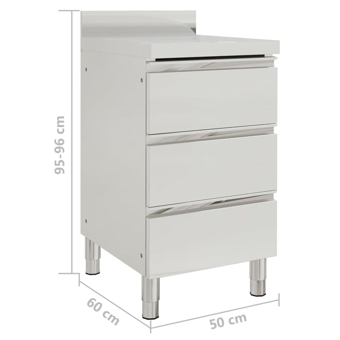 Commercial Kitchen Cabinets 2 pcs Stainless Steel