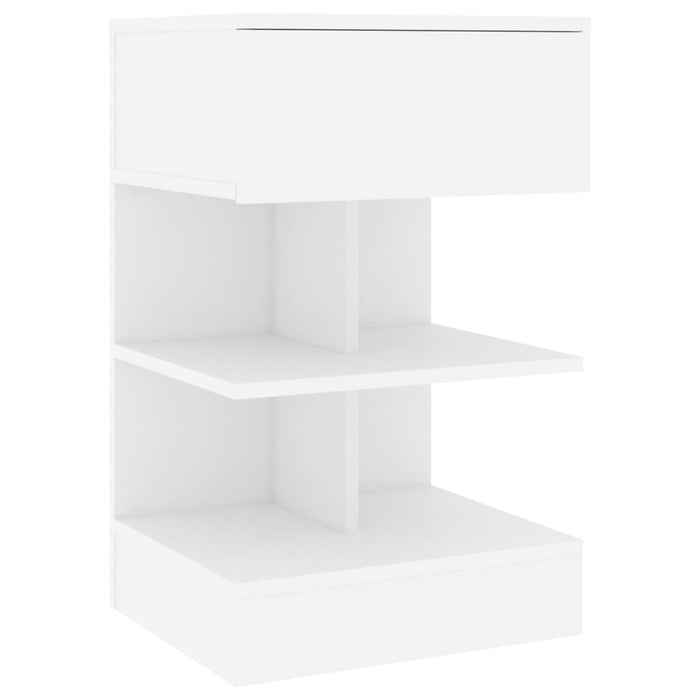 Bedside Cabinets 2 pcs White 40x35x65 cm Engineered Wood