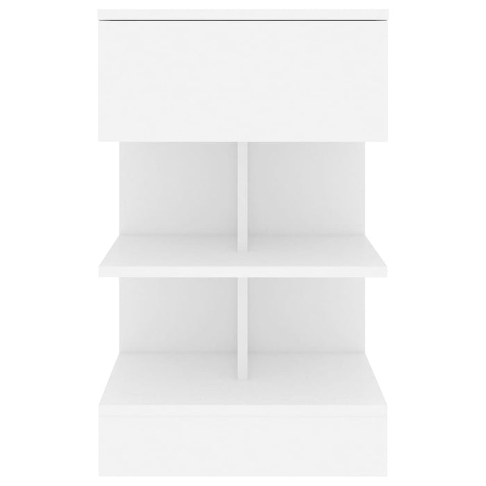 Bedside Cabinets 2 pcs White 40x35x65 cm Engineered Wood