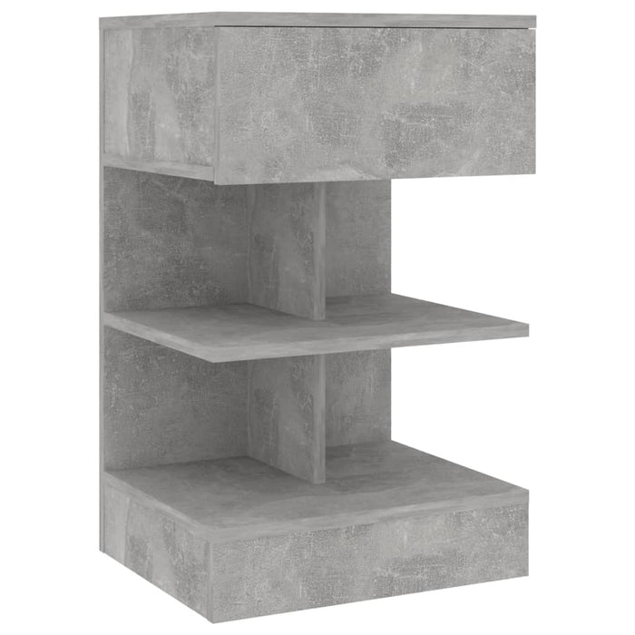 Bedside Cabinets 2 pcs Concrete Grey 40x35x65 cm