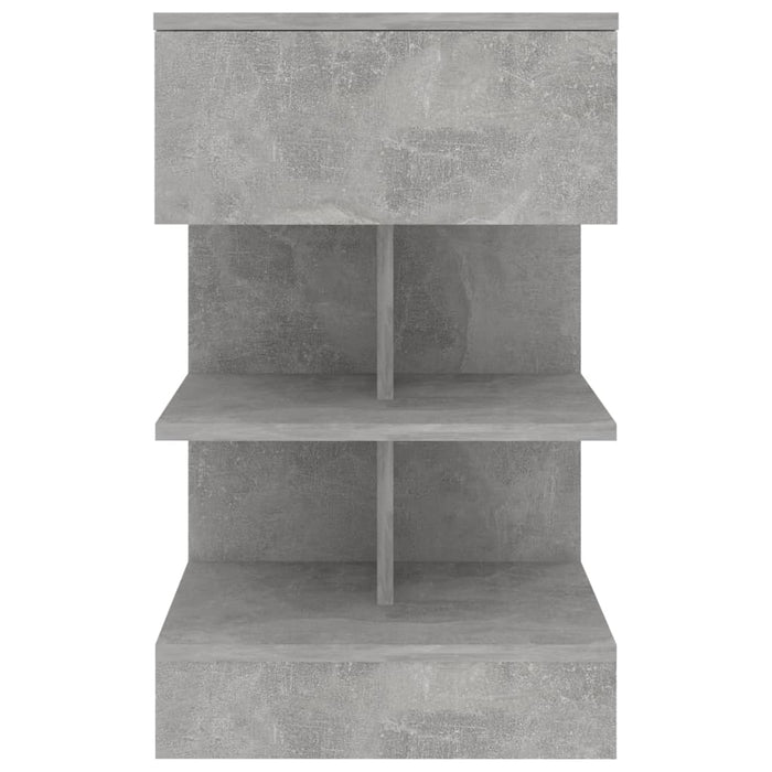 Bedside Cabinets 2 pcs Concrete Grey 40x35x65 cm