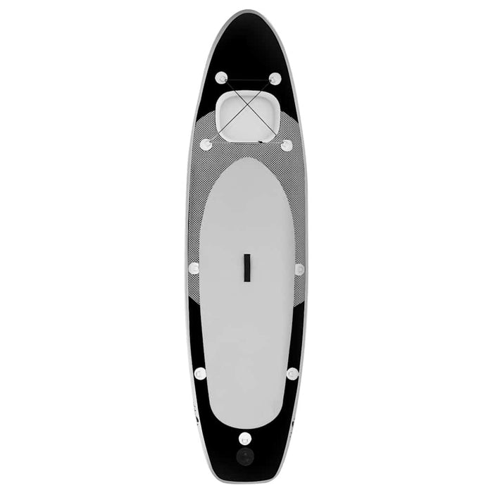 Inflatable Stand Up Paddle Board Set Black 360x81x10 cm