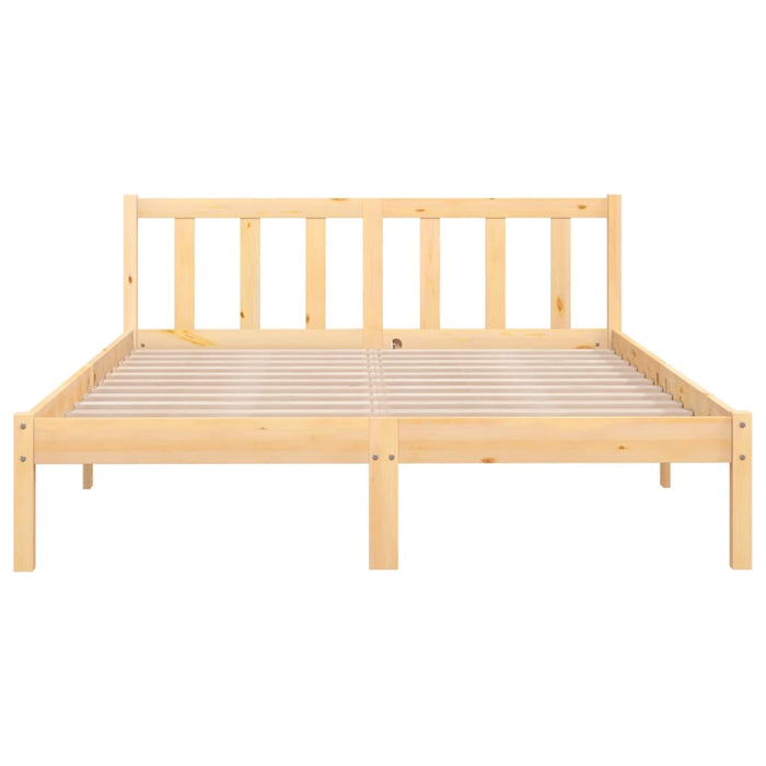 Bed Frame without Mattress Solid Wood Double