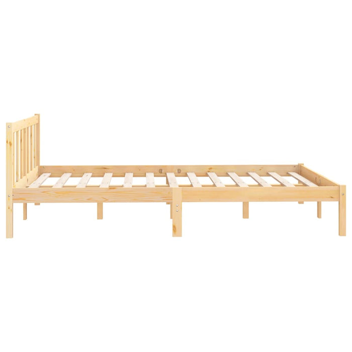 Bed Frame without Mattress Solid Wood Double