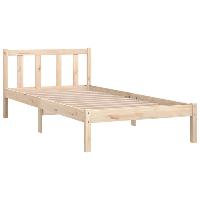 810067 vidaXL Bed Frame without Mattress Solid Wood 90x200 cm