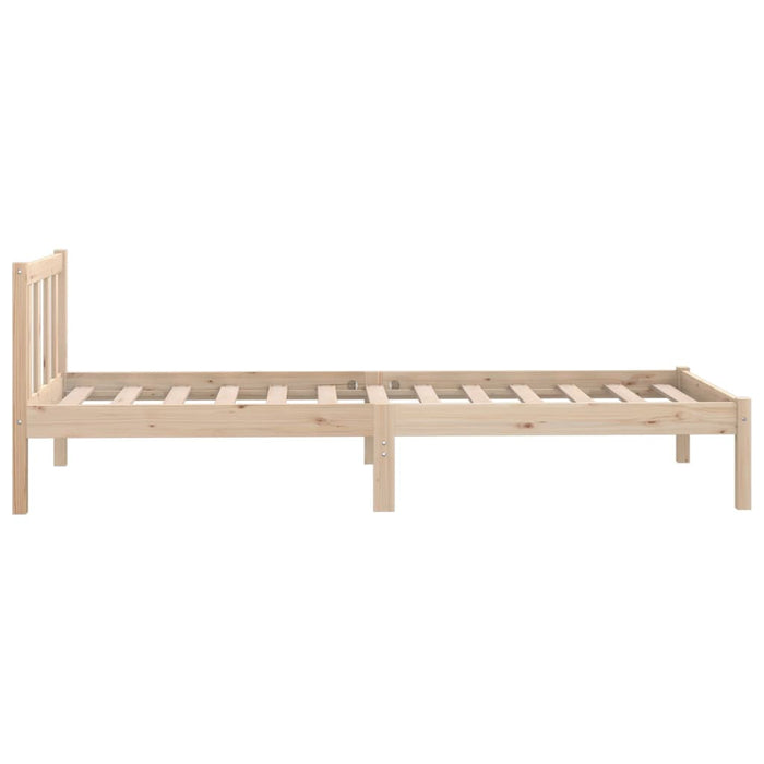 810067 vidaXL Bed Frame without Mattress Solid Wood 90x200 cm