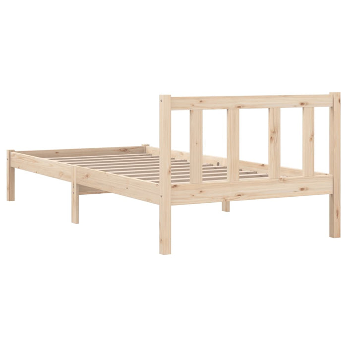 810067 vidaXL Bed Frame without Mattress Solid Wood 90x200 cm