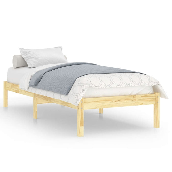 Bed Frame without Mattress Solid Wood Single