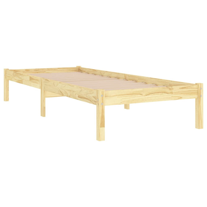 Bed Frame without Mattress Solid Wood Single