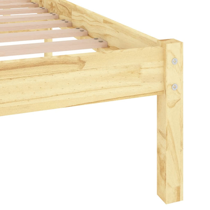 Bed Frame without Mattress Solid Wood Small Double