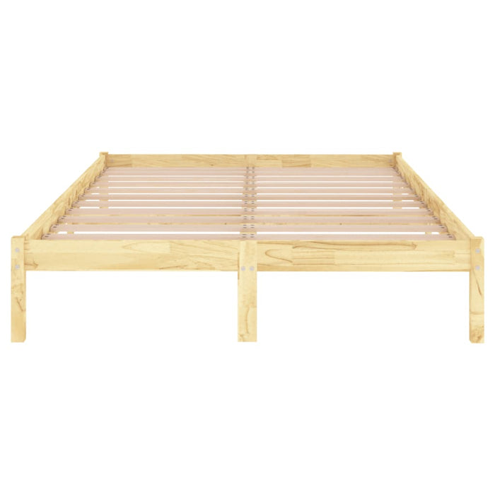 809997 vidaXL Bed Frame without Mattress Solid Wood 140x190 cm