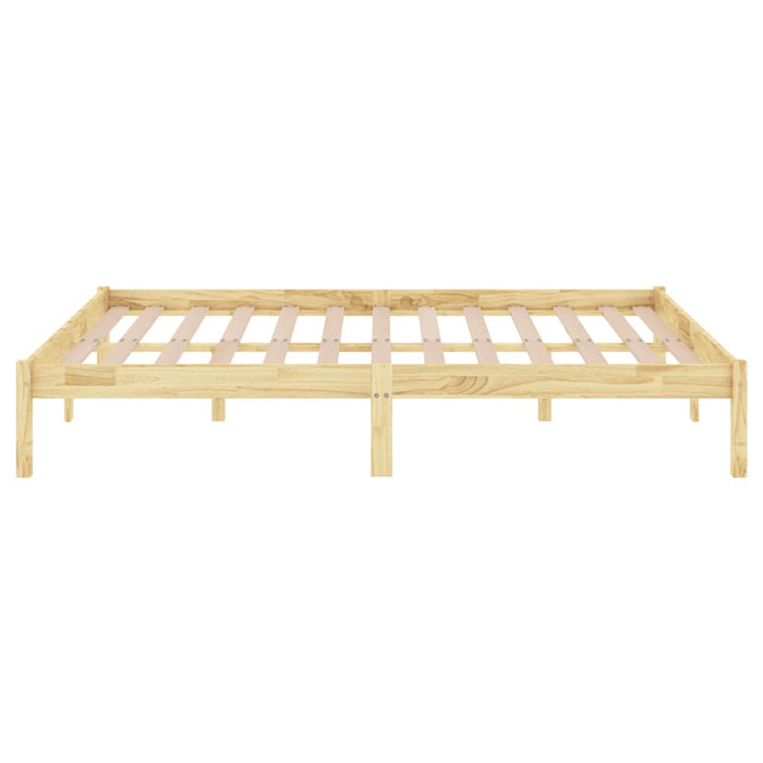 809997 vidaXL Bed Frame without Mattress Solid Wood 140x190 cm