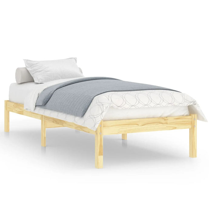 810002 vidaXL Bed Frame without Mattress Solid Wood 90x200 cm