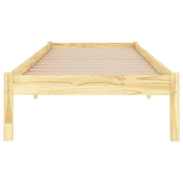 810002 vidaXL Bed Frame without Mattress Solid Wood 90x200 cm