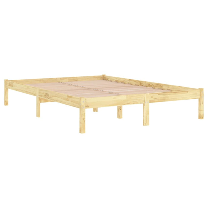 810027 vidaXL Bed Frame without Mattress Solid Wood 160x200 cm