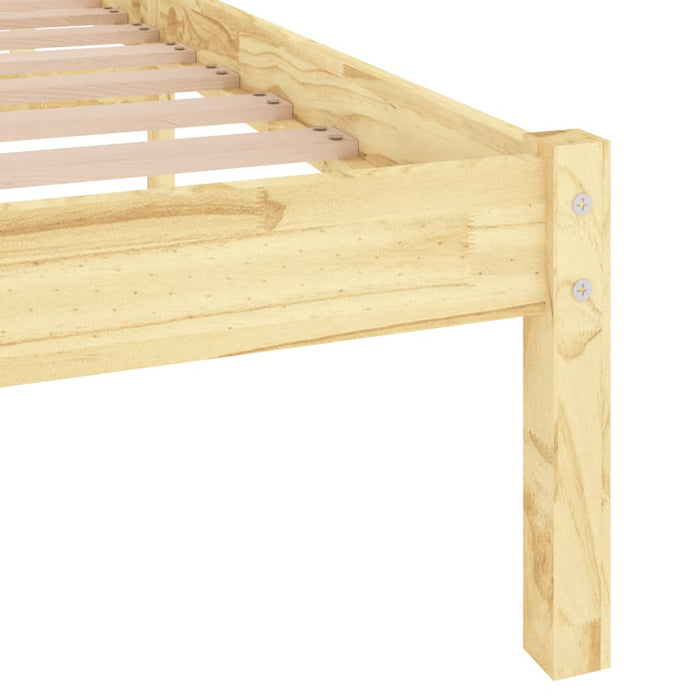 810027 vidaXL Bed Frame without Mattress Solid Wood 160x200 cm