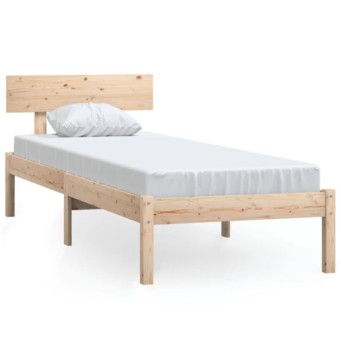 Bed Frame without Mattress Solid Wood 90x200 cm