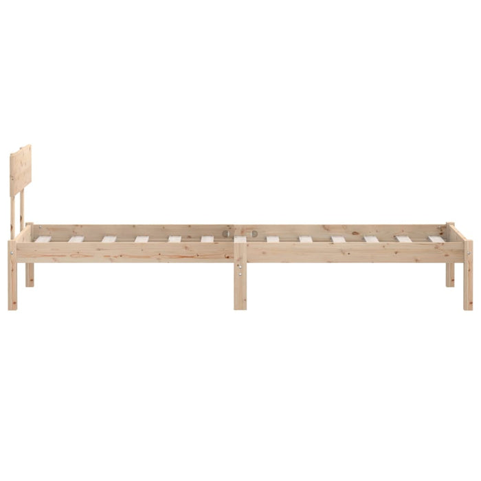 Bed Frame without Mattress Solid Wood 90x200 cm