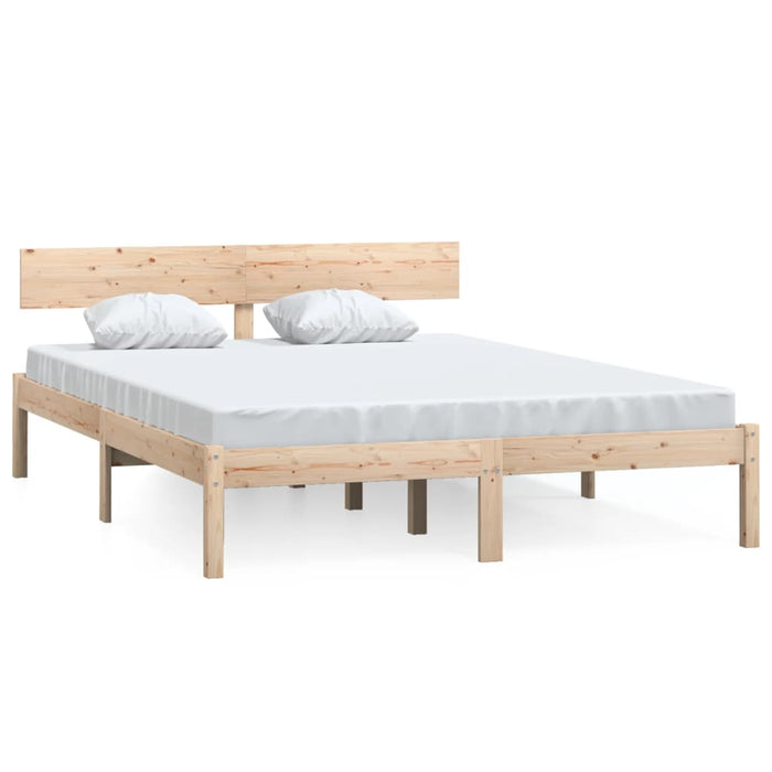 Bed Frame without Mattress Solid Wood 160x200 cm