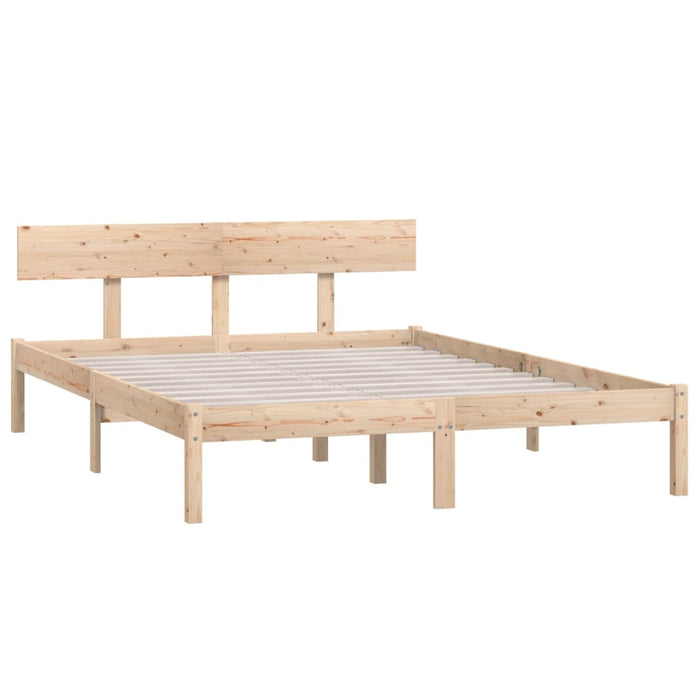 Bed Frame without Mattress Solid Wood 160x200 cm