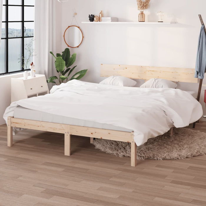 Bed Frame without Mattress Solid Wood 160x200 cm