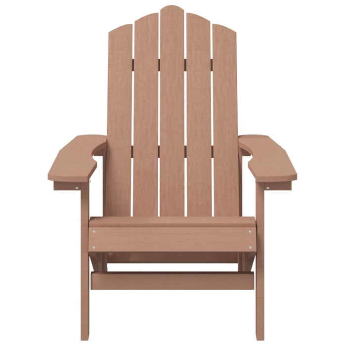 Garden Adirondack Chair HDPE Brown