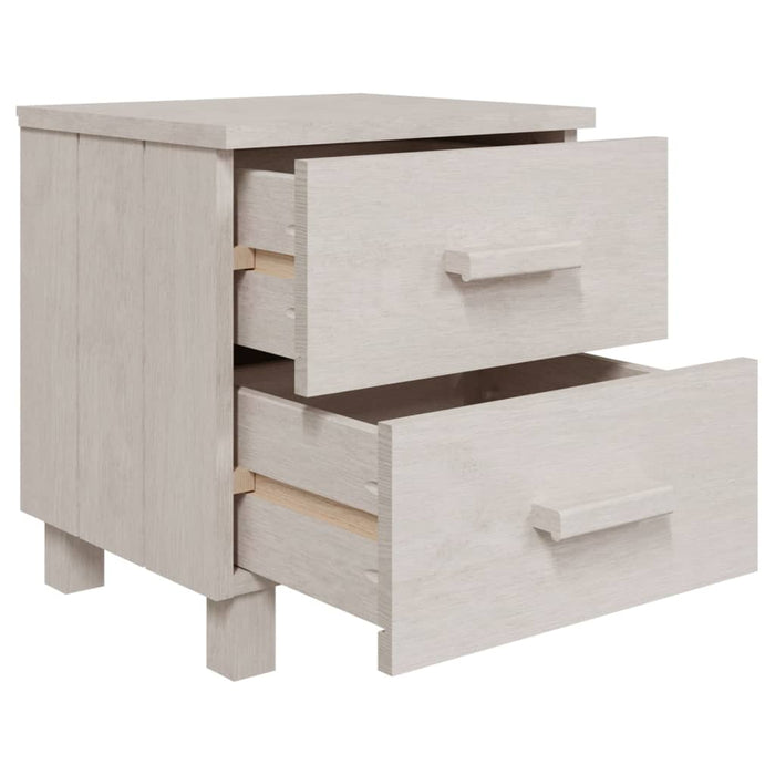 Bedside Cabinets HAMAR 2 pcs White 40x35x44.5 cm Solid Wood