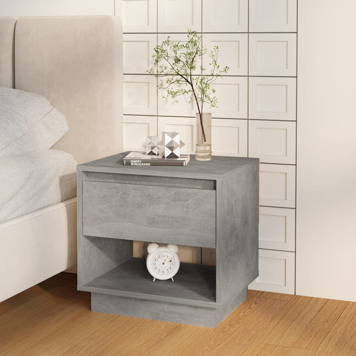 Bedside Cabinets 2 pcs Concrete Grey 45x34x44 cm Engineered Wood