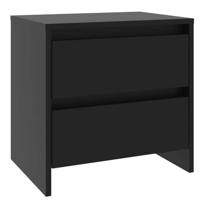 Bedside Cabinet Black 45x34.5x44.5 cm Engineered Wood