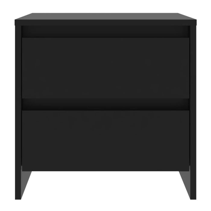 Bedside Cabinet Black 45x34.5x44.5 cm Engineered Wood