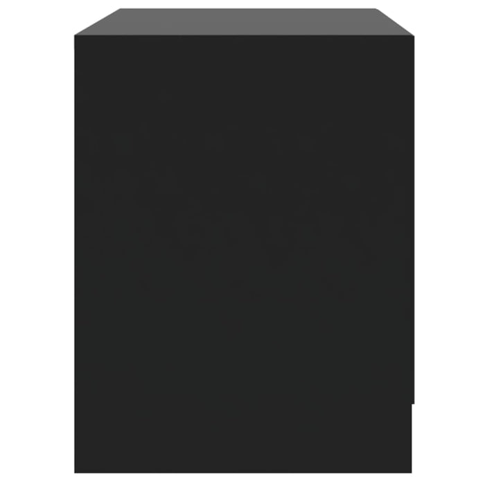 Bedside Cabinet Black 45x34.5x44.5 cm Engineered Wood