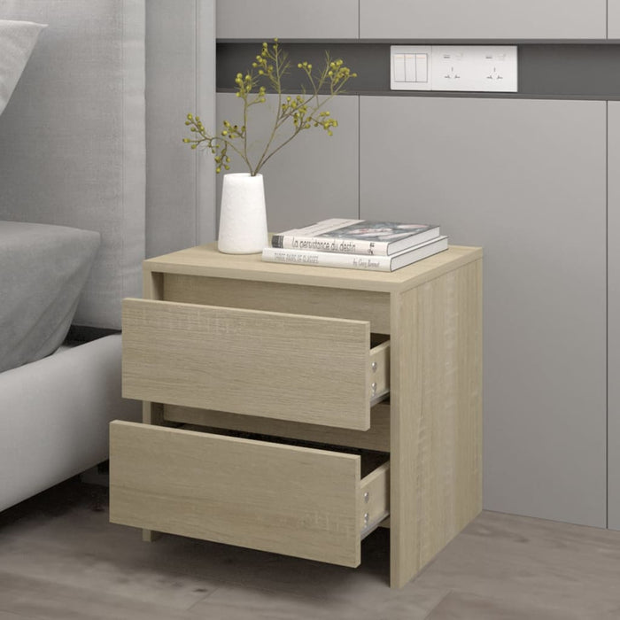 Bedside Cabinet Sonoma Oak 45x34.5x44.5 cm Engineered Wood