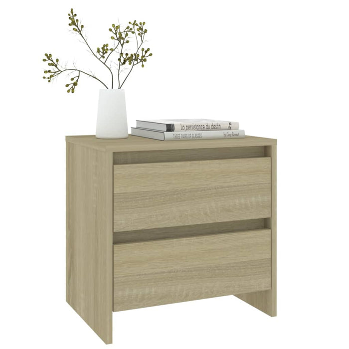 Bedside Cabinets 2 pcs Sonoma Oak 45x34.5x44.5 cm Engineered Wood