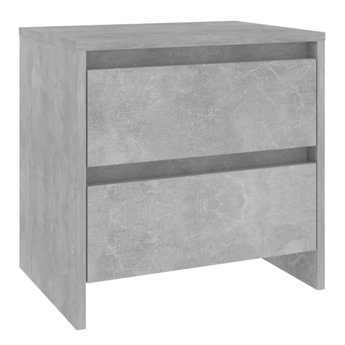 Bedside Cabinet Concrete Grey 45x34.5x44.5 cm Engineered Wood