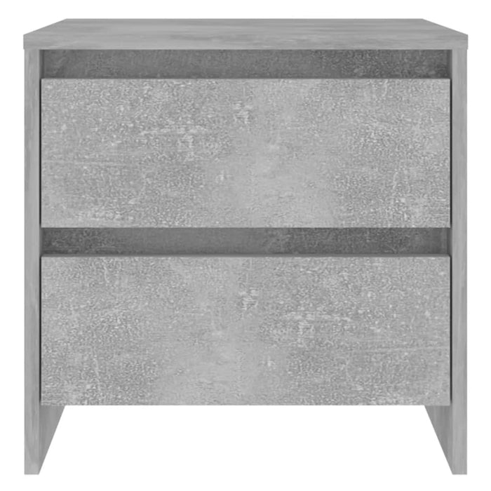 Bedside Cabinet Concrete Grey 45x34.5x44.5 cm Engineered Wood