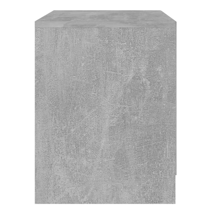 Bedside Cabinet Concrete Grey 45x34.5x44.5 cm Engineered Wood