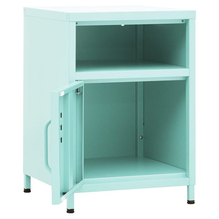 Nightstands 2 pcs Mint 35x35x51 cm Steel