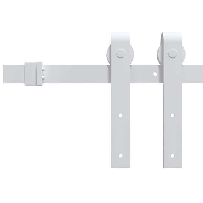 Sliding Door Hardware Kit 200 cm Steel White