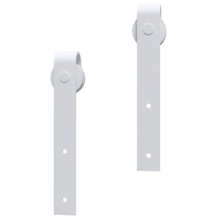 Sliding Door Hardware Kit 200 cm Steel White